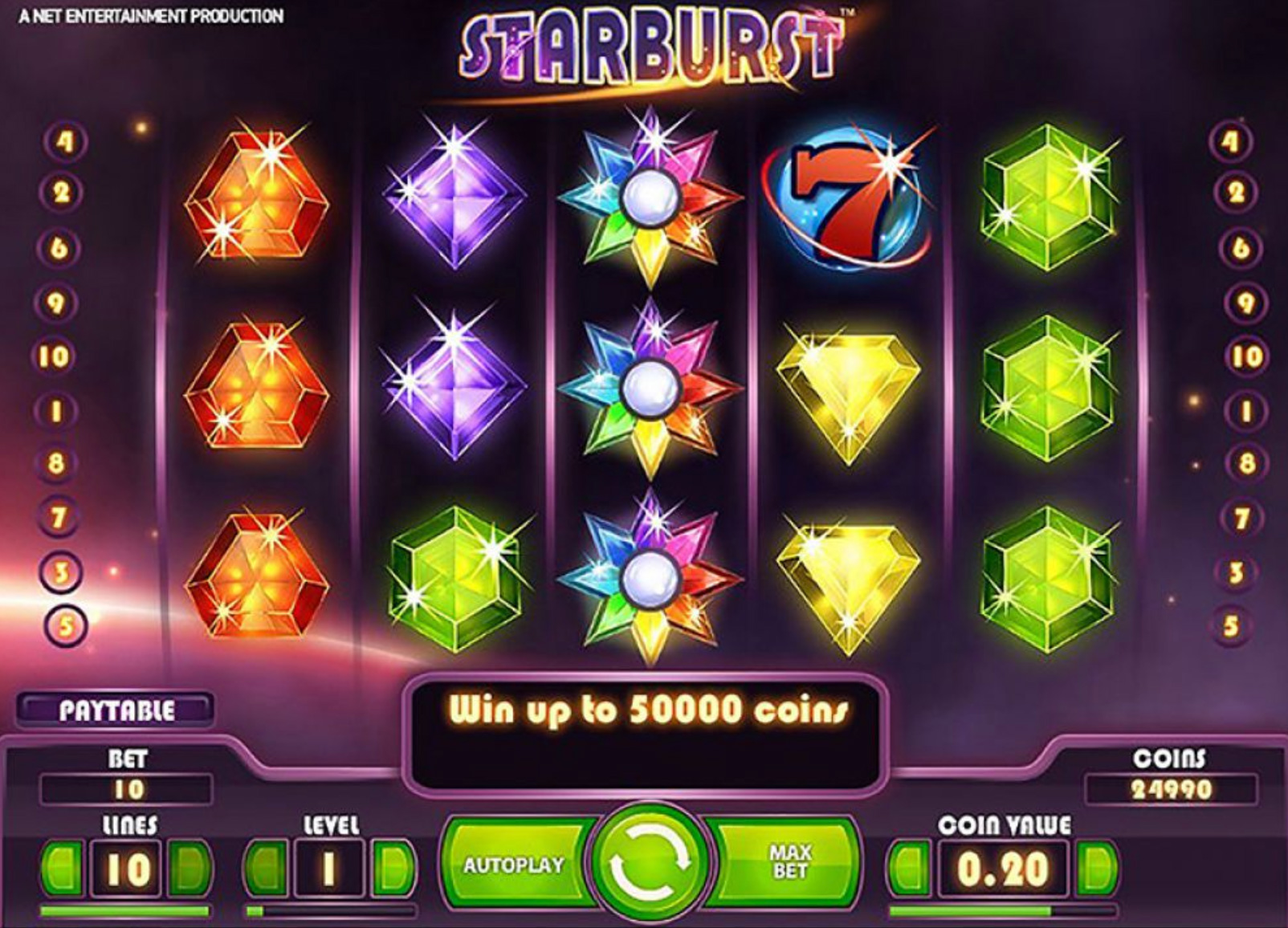 Play online starburst slot game UK